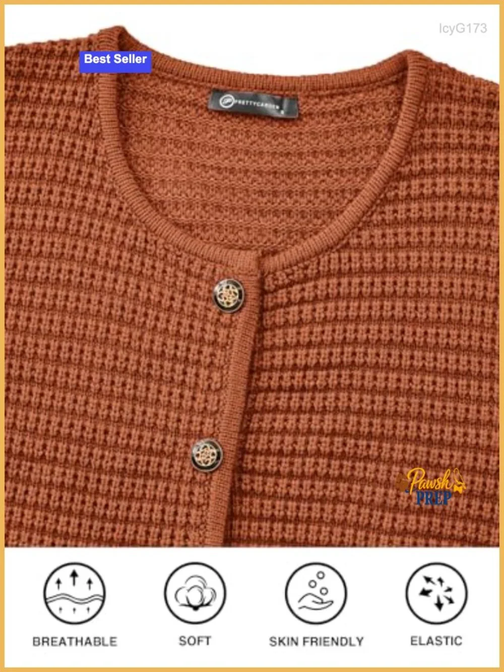 Chunky Knit Cardigan Sweater Long Sleeve Open Front Button Down Casual Fall